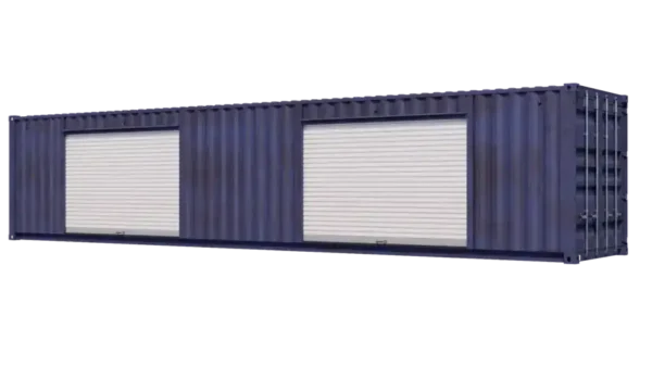 40ft Used Storage Container Two 10ft Roll-up Doors